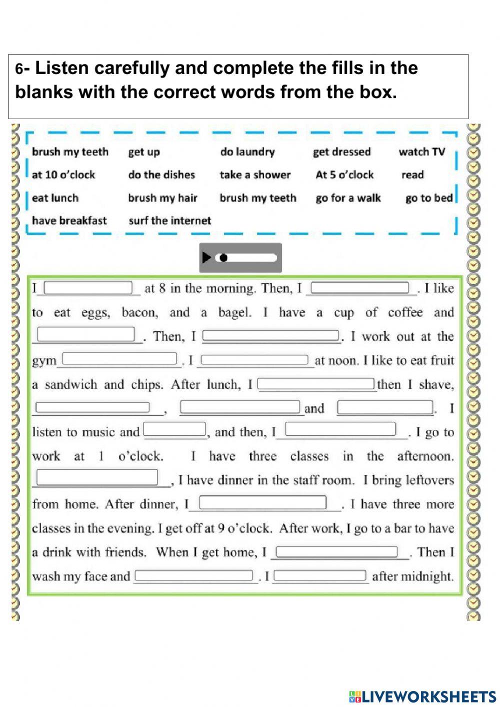 FINAL EXAM CHILDREN 6