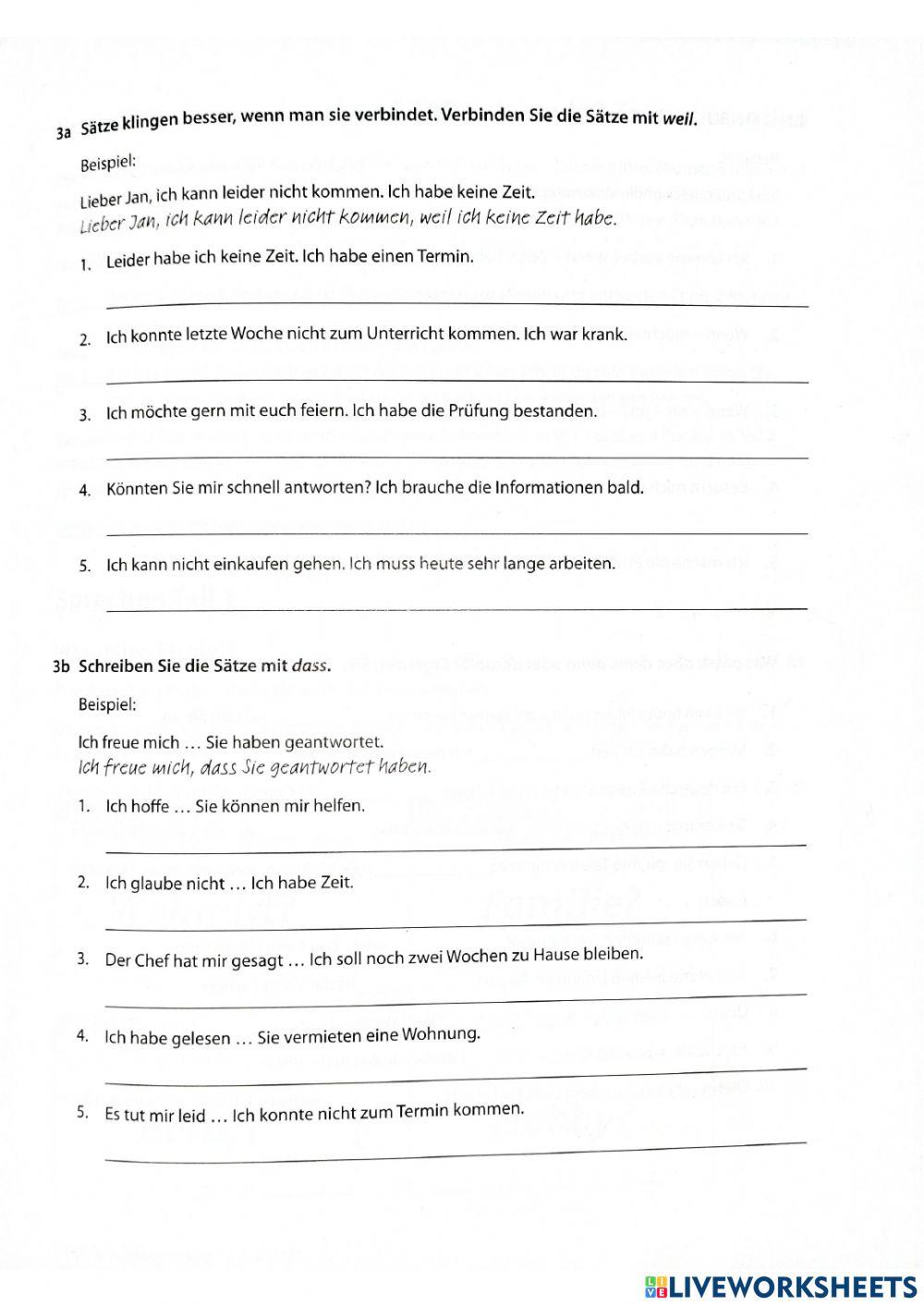 Deutsch schreiben üben a2