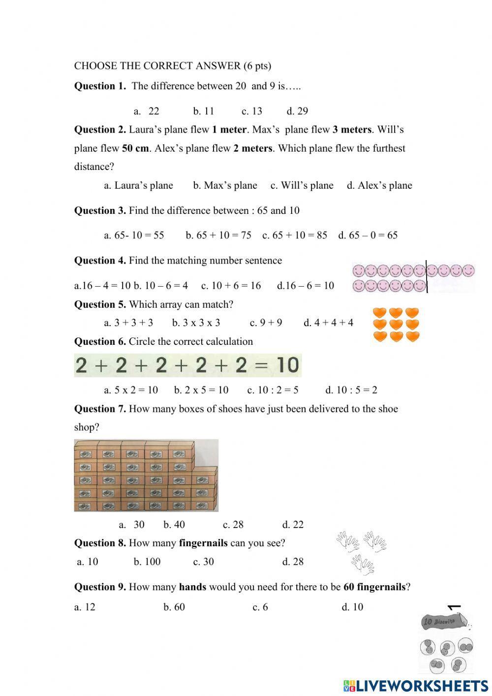 7072053 | Math - grade 2 | yentuyet | LiveWorksheets