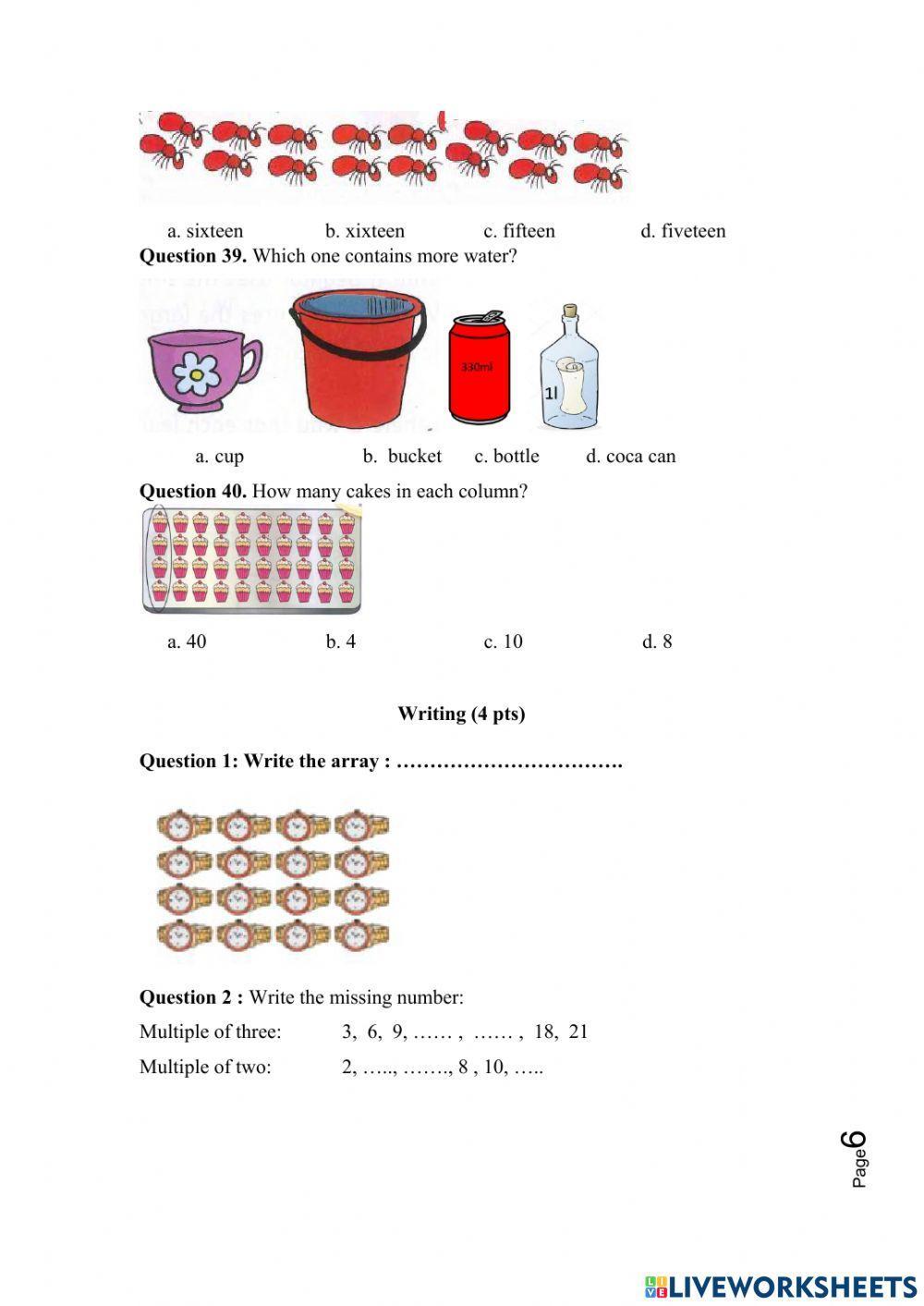 7072053 | Math - grade 2 | yentuyet | LiveWorksheets