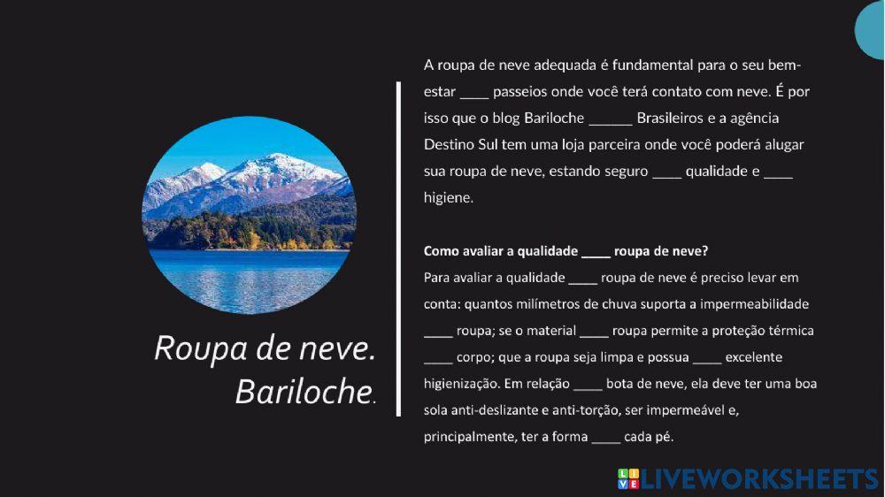 Roupa de neve - Bariloche
