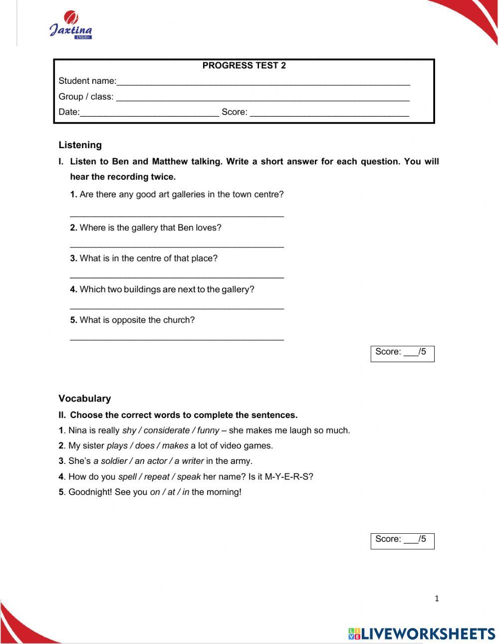 Progressive Test 2 EC2