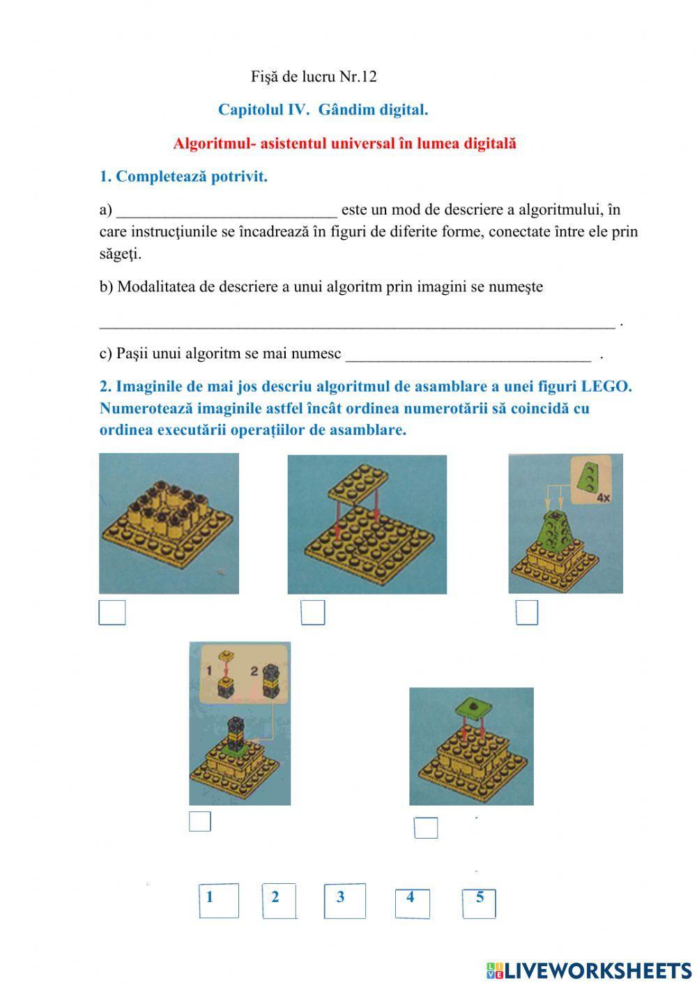 Capitolul IV. Gândim digital.  12.Algoritmul - asistentul universal în lumea digitală