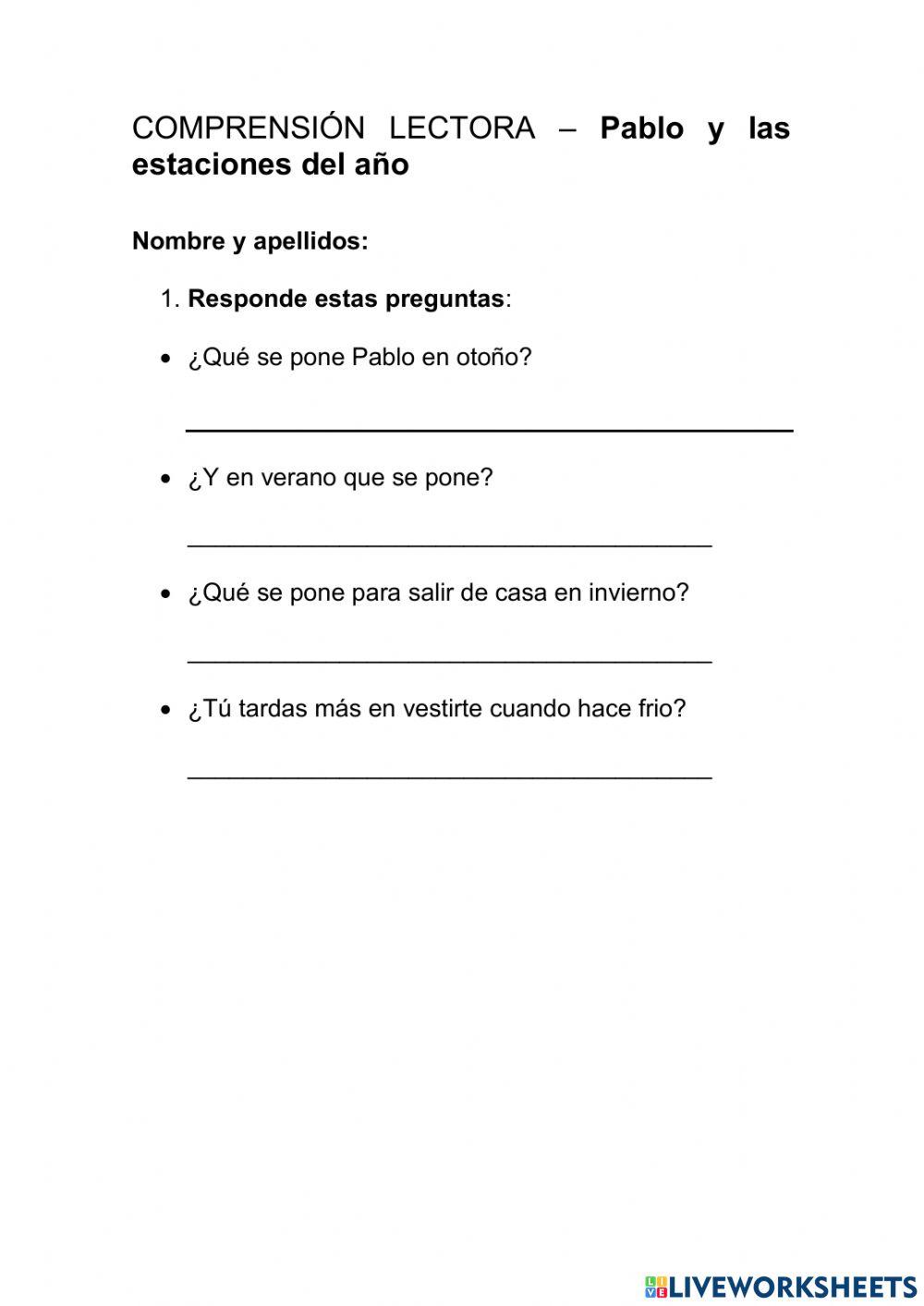 Comprensión lectora