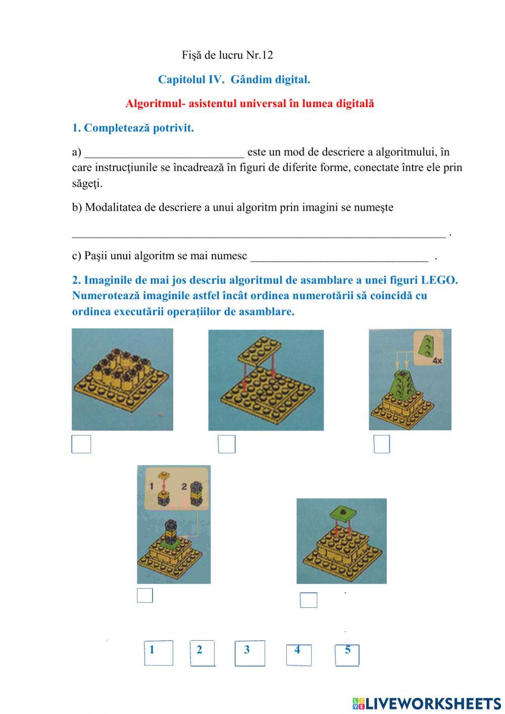 Capitolul IV. Gândim digital.  12.Algoritmul - asistentul universal în lumea digitală