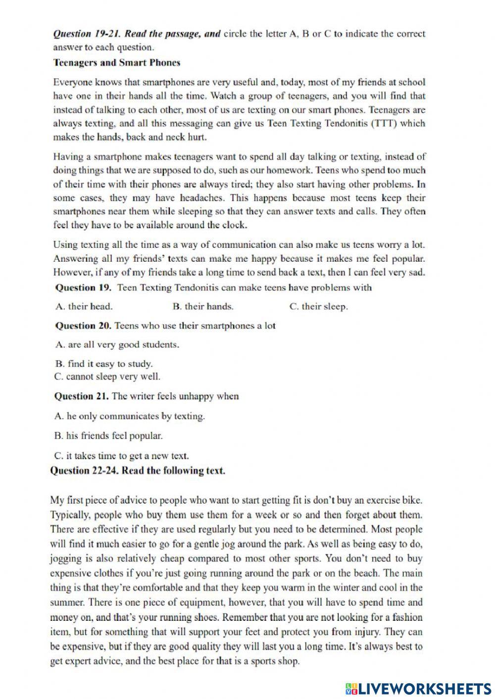 Đề thi thử trường Nguyễn Tất Thành số 2