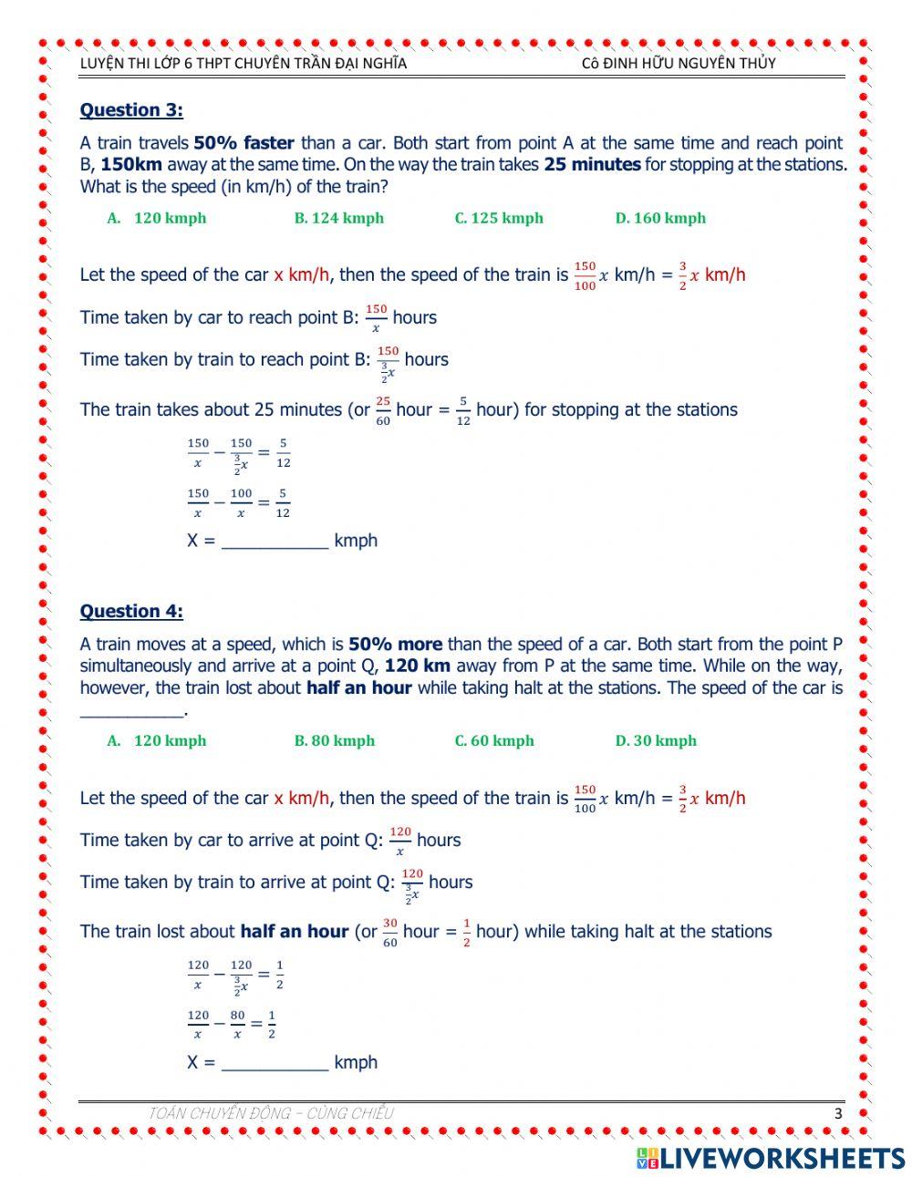 Tuyen sinh 6 tdn - MOVEMENT MATH