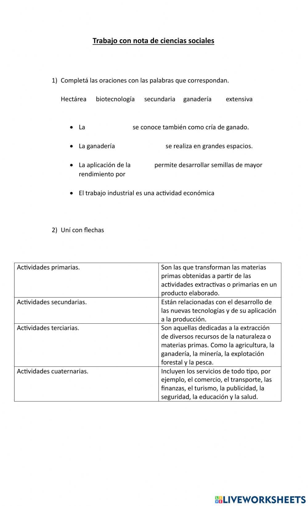 Actividades económicas
