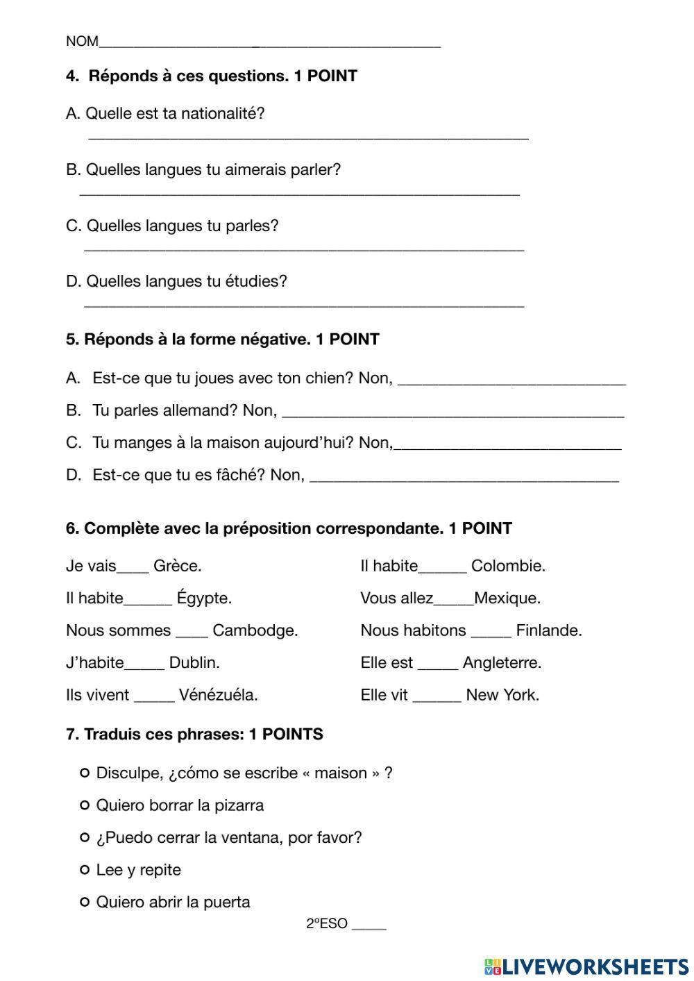 Autoévaluation 2ºESO