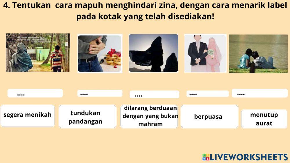 LKPD Kelas X Larangan Pergaulan Bebas dan Perbuatan ZIna