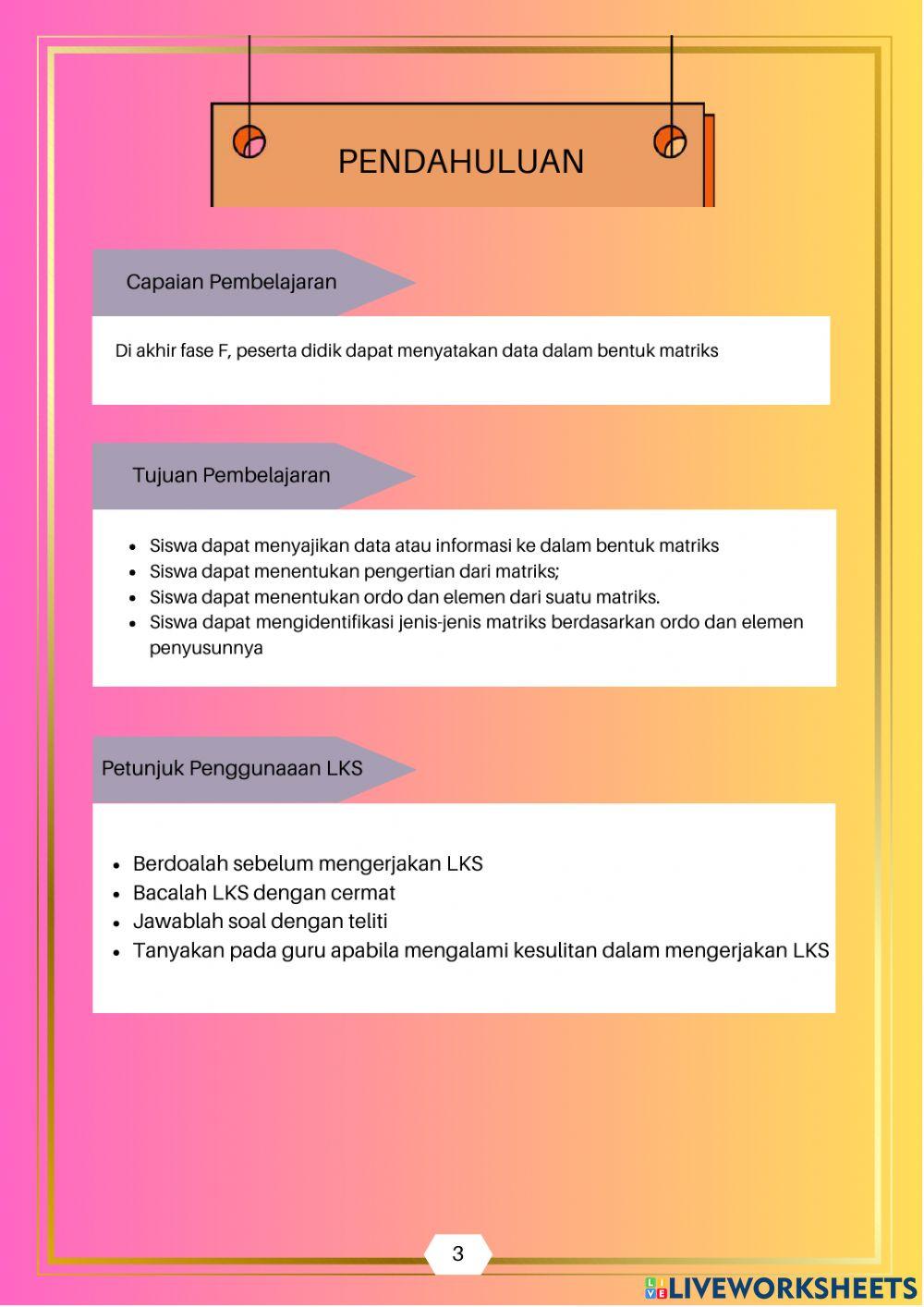LKS Matriks (Part 1)