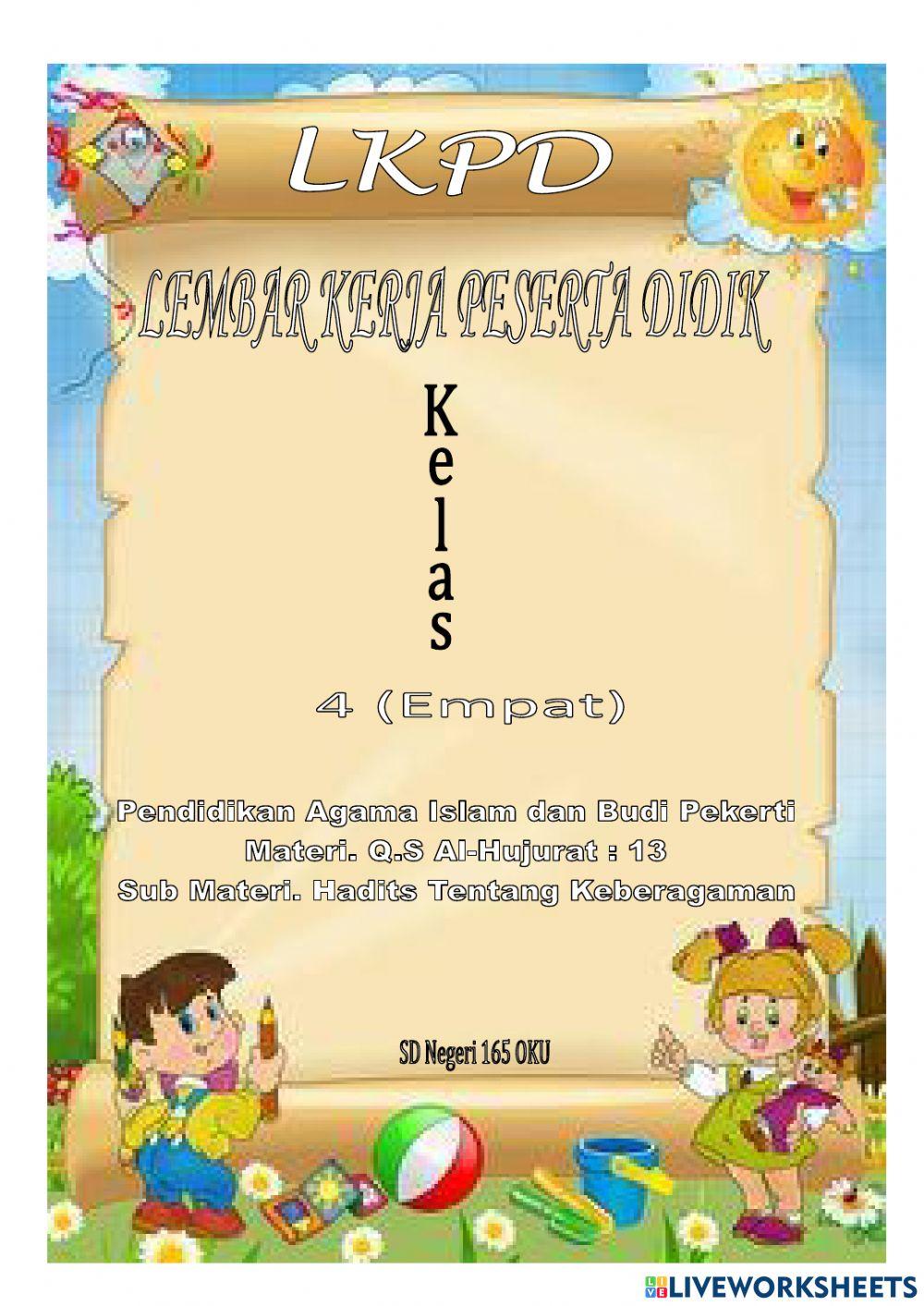 LKPD 3 Hadits Tentang Keberagaman