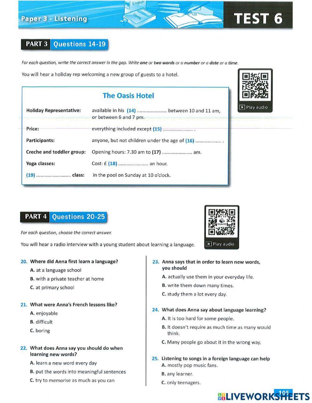 B1 succeed listening 6