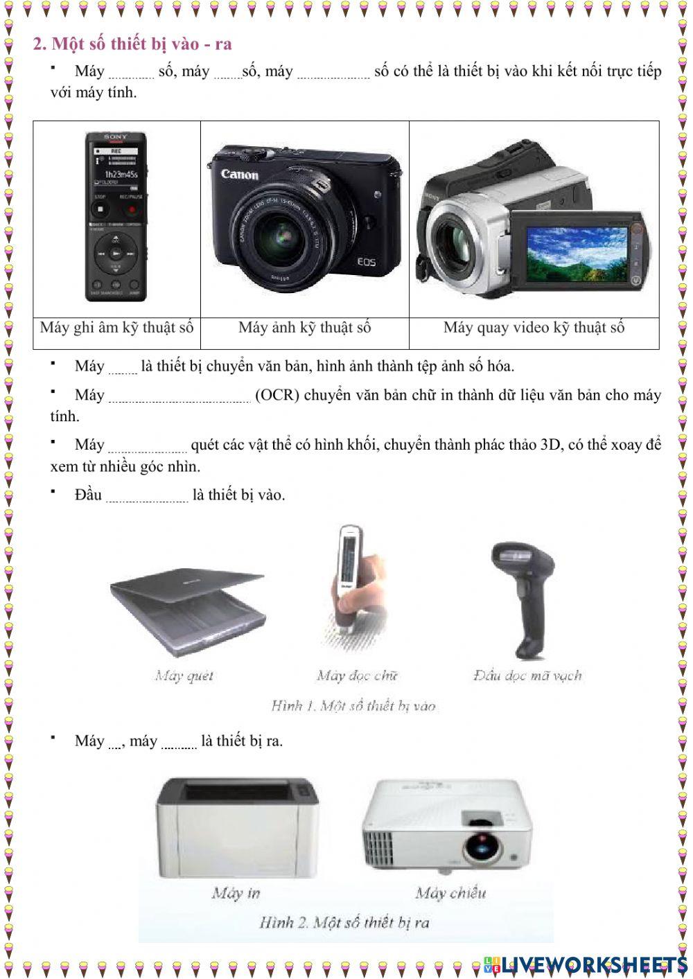 Tin học 7 - CD A Bài 2. Các thiết bị vào - ra