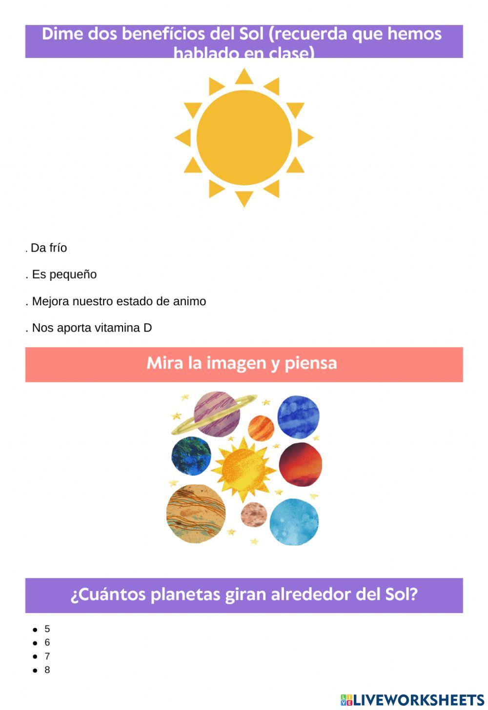 Repaso Sistema Solar