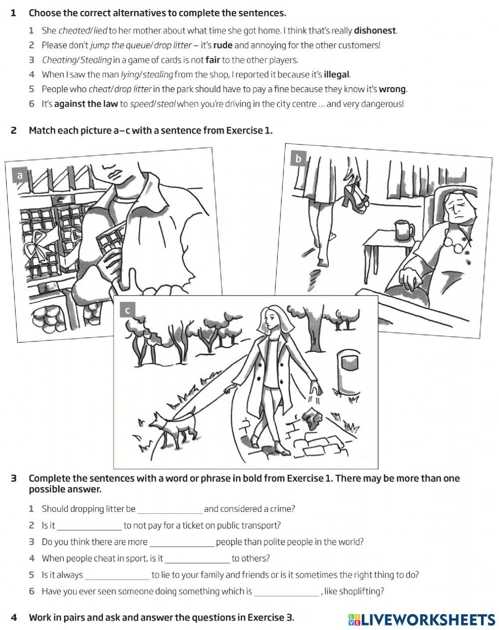 Roadmap B1 6B: Describing bad behaviour and crime