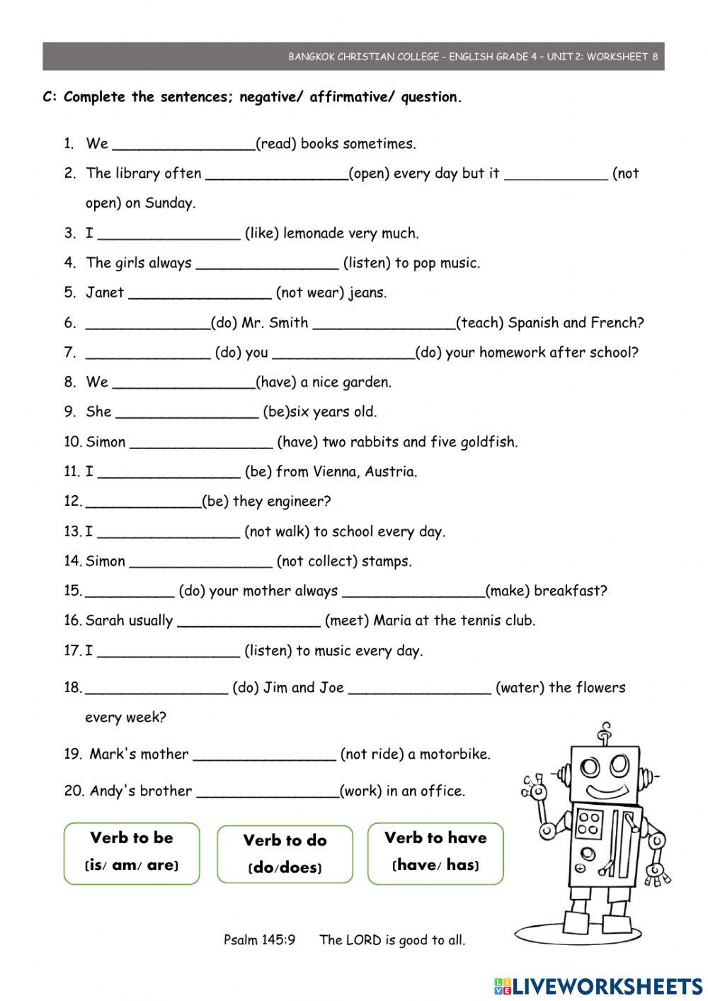 Grade 4 U2WS8 (1st Sem)