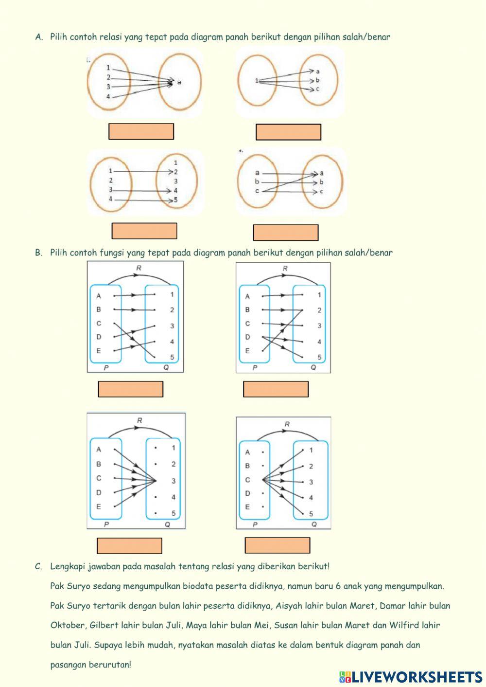 LKPD Relasi dan Fungsi