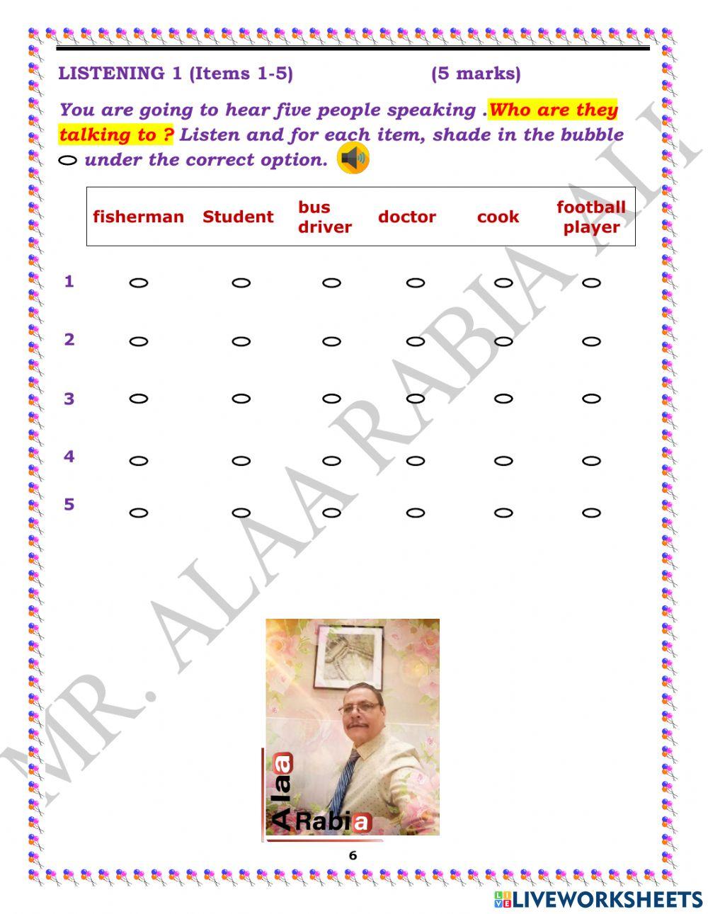 Grade 7 S1 Listening