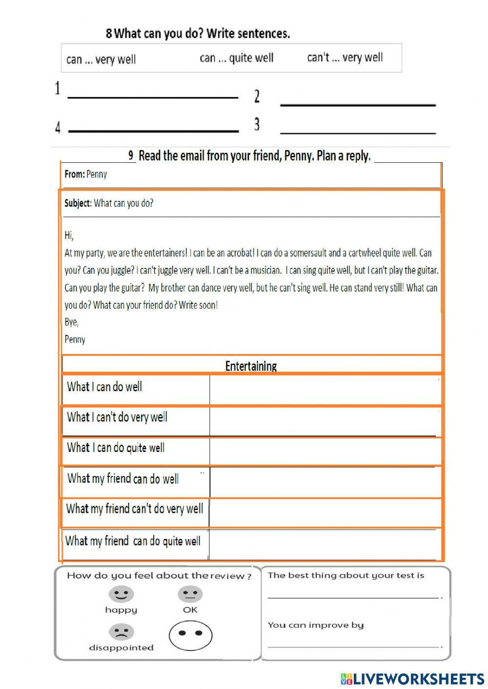Review unit 6 Entertainers