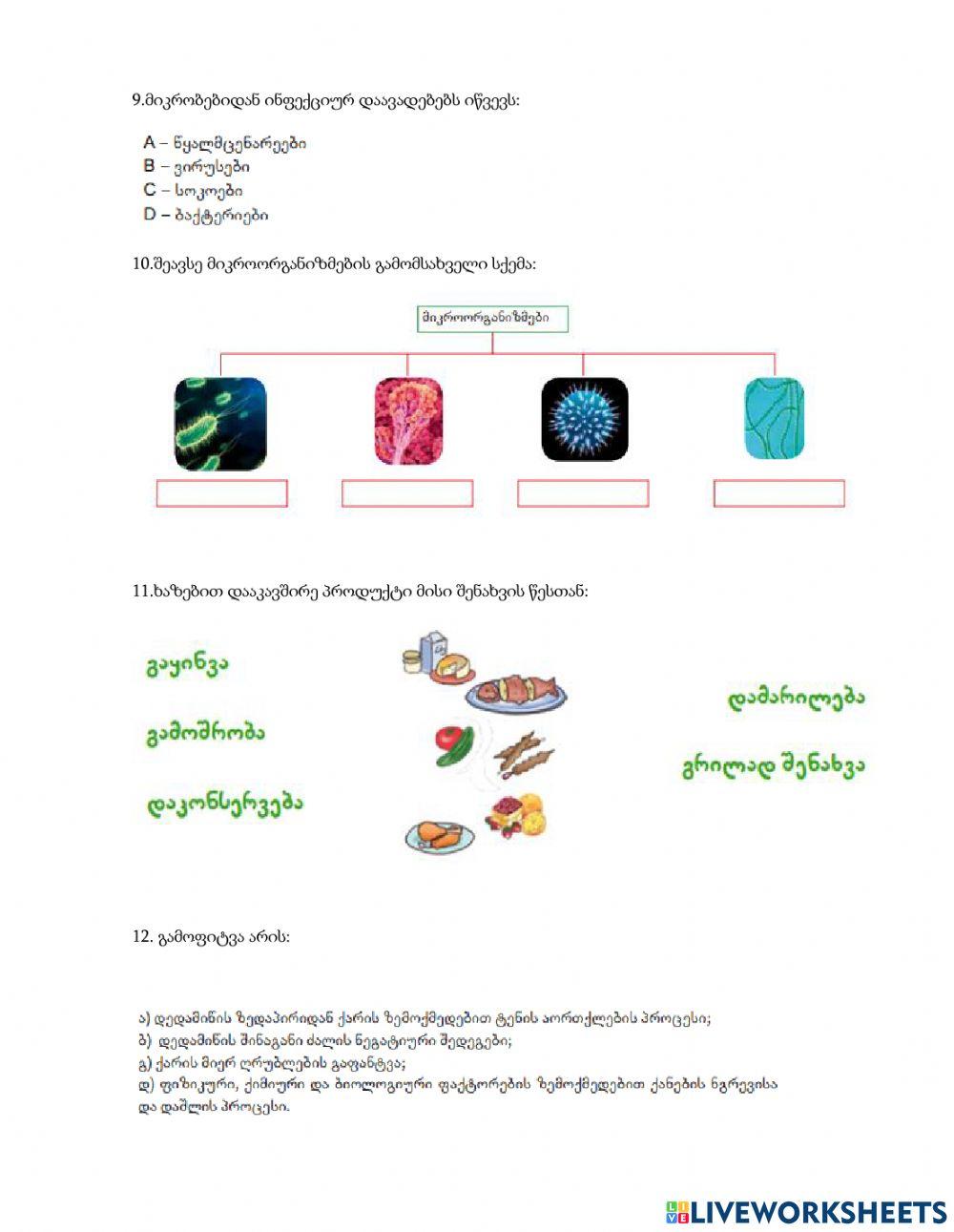 Დიაგნოსტიკური ტესტი ბუნებაში