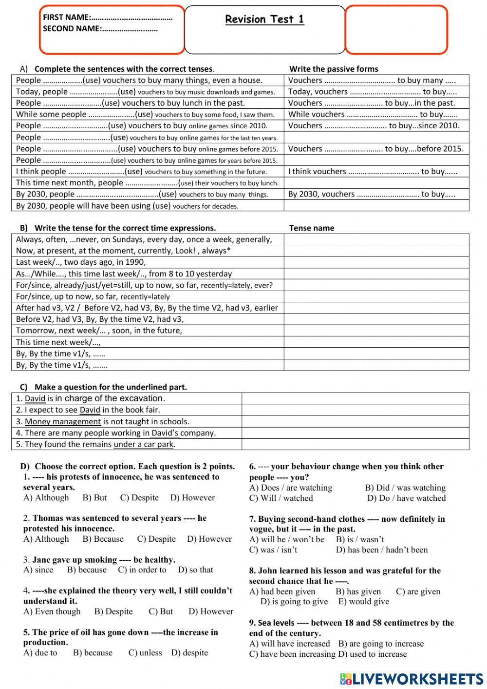 Revision test 1-TED-2023-July