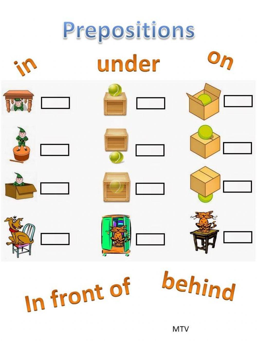 7101640 Prepositions In On Under Behind In Front 7101640 Prepositions In On Under Behind In Front
