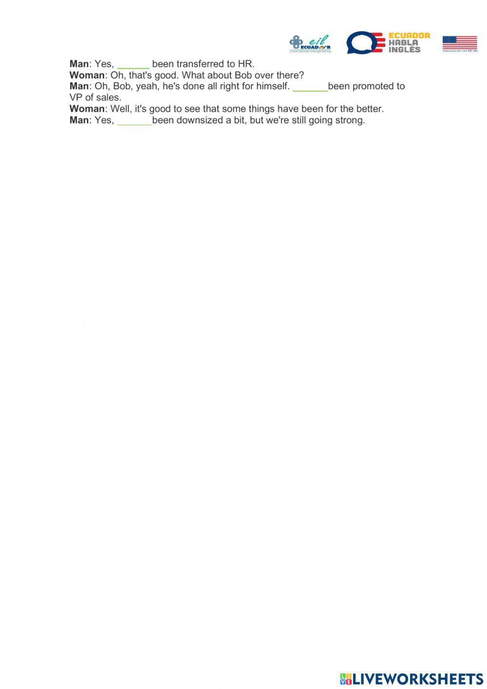 Present perfect passive voice