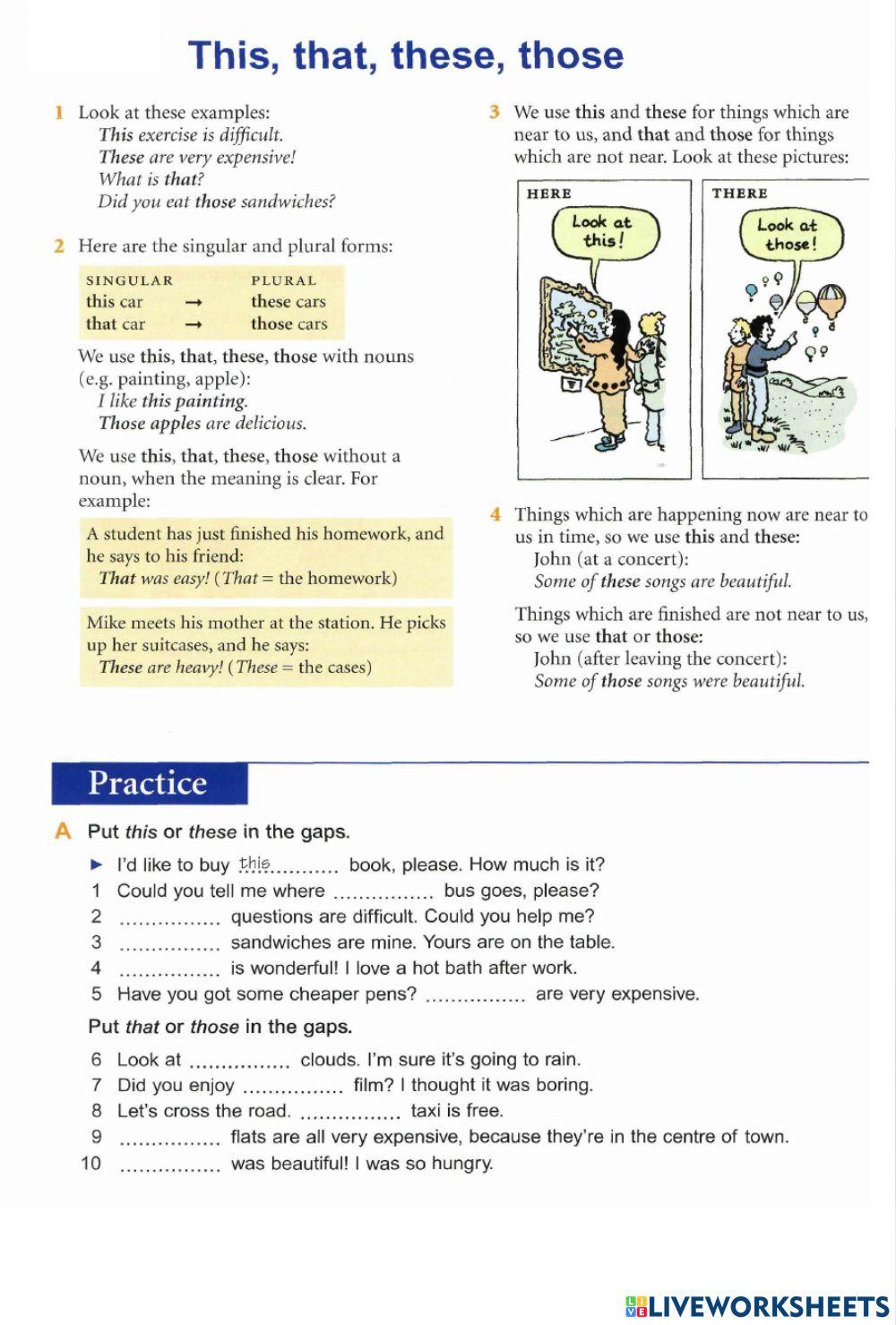Basic Grammar - 52 This-that, these-those