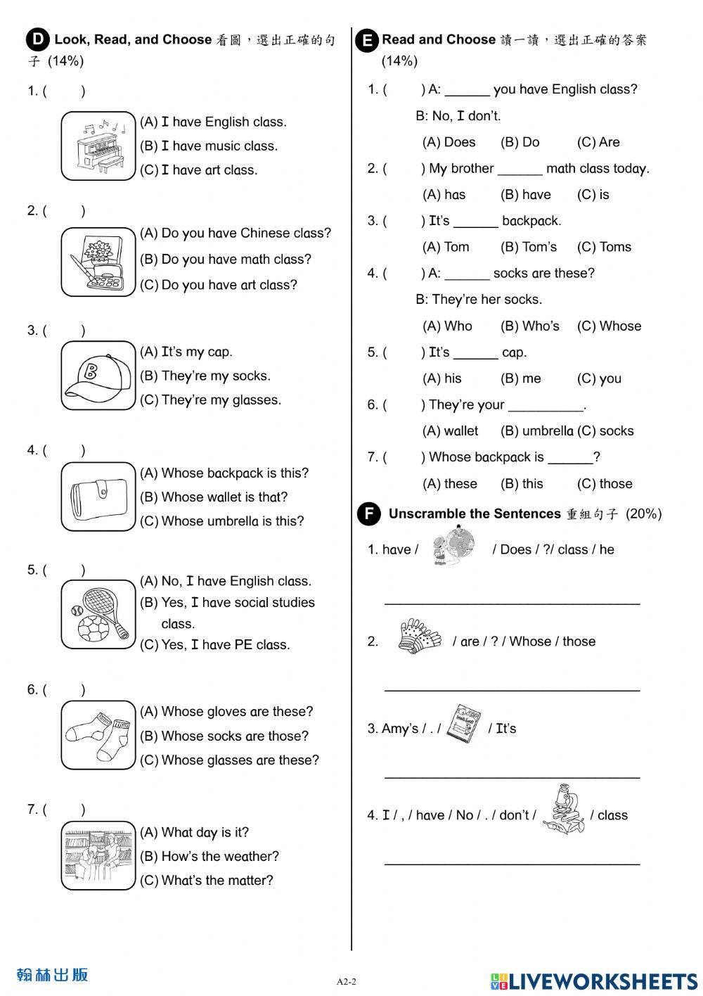 111 Dino 6 Final Review A