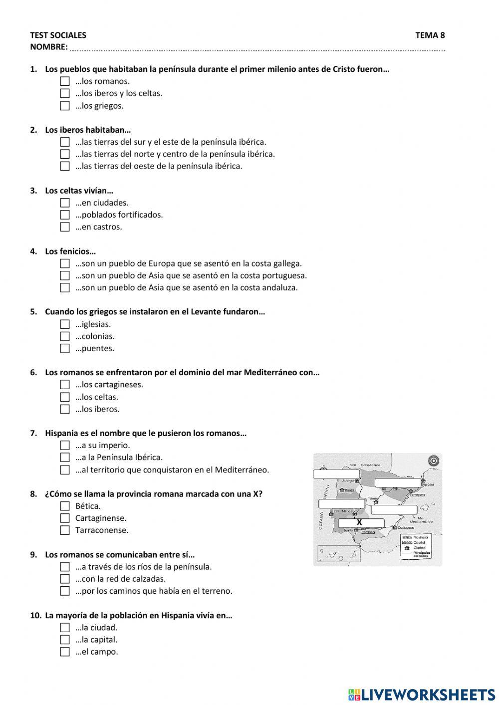La edad antigua en la península ibérica