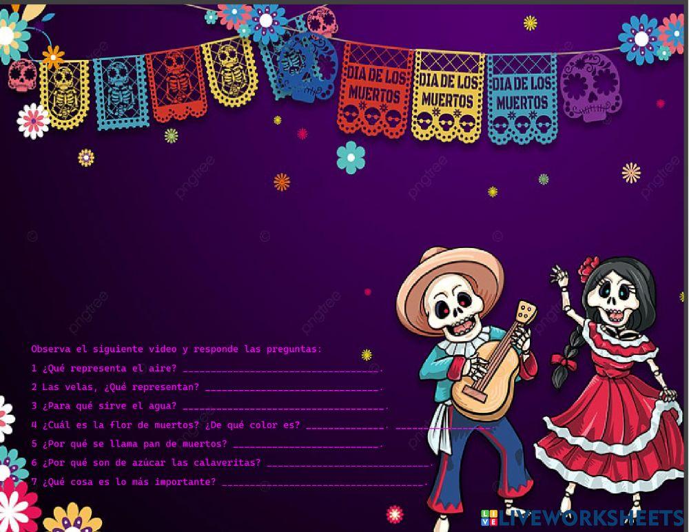 Altar de dia de muertos