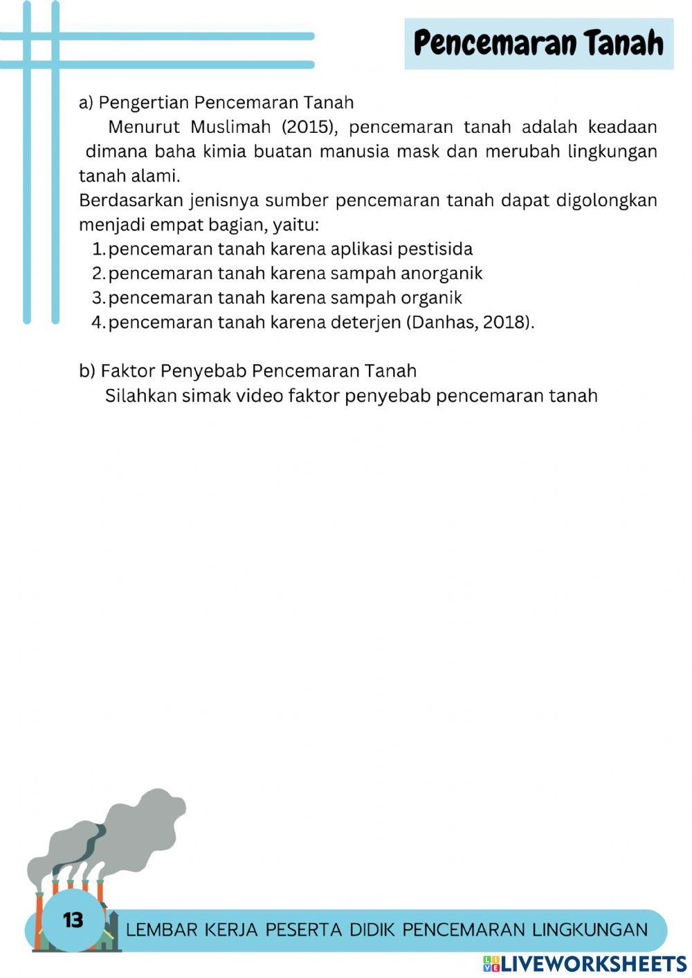 Pencemaran lingkungan