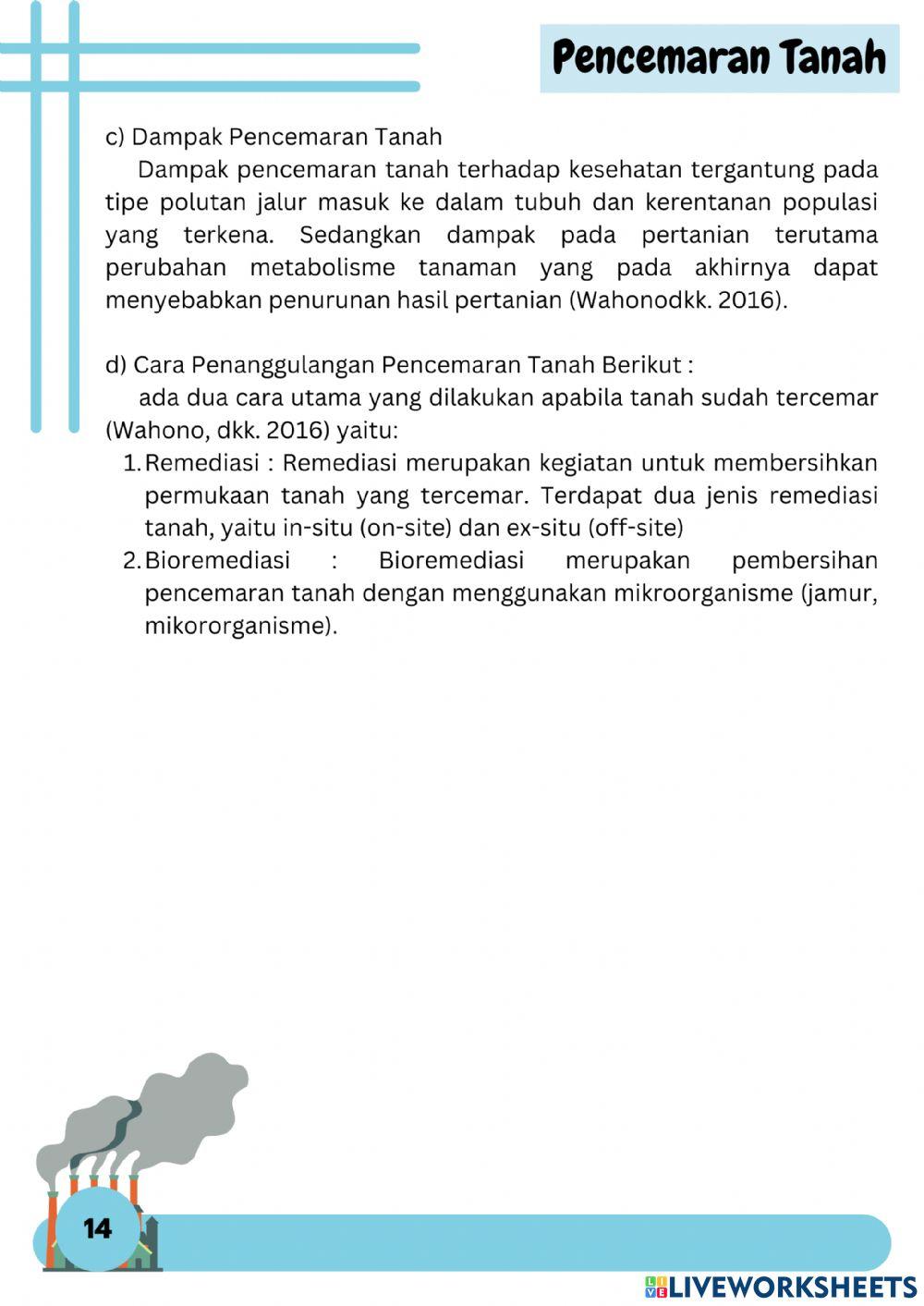 Pencemaran lingkungan