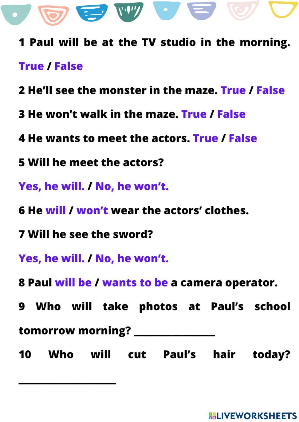 Exam 6º UNIT 6 (part 1)