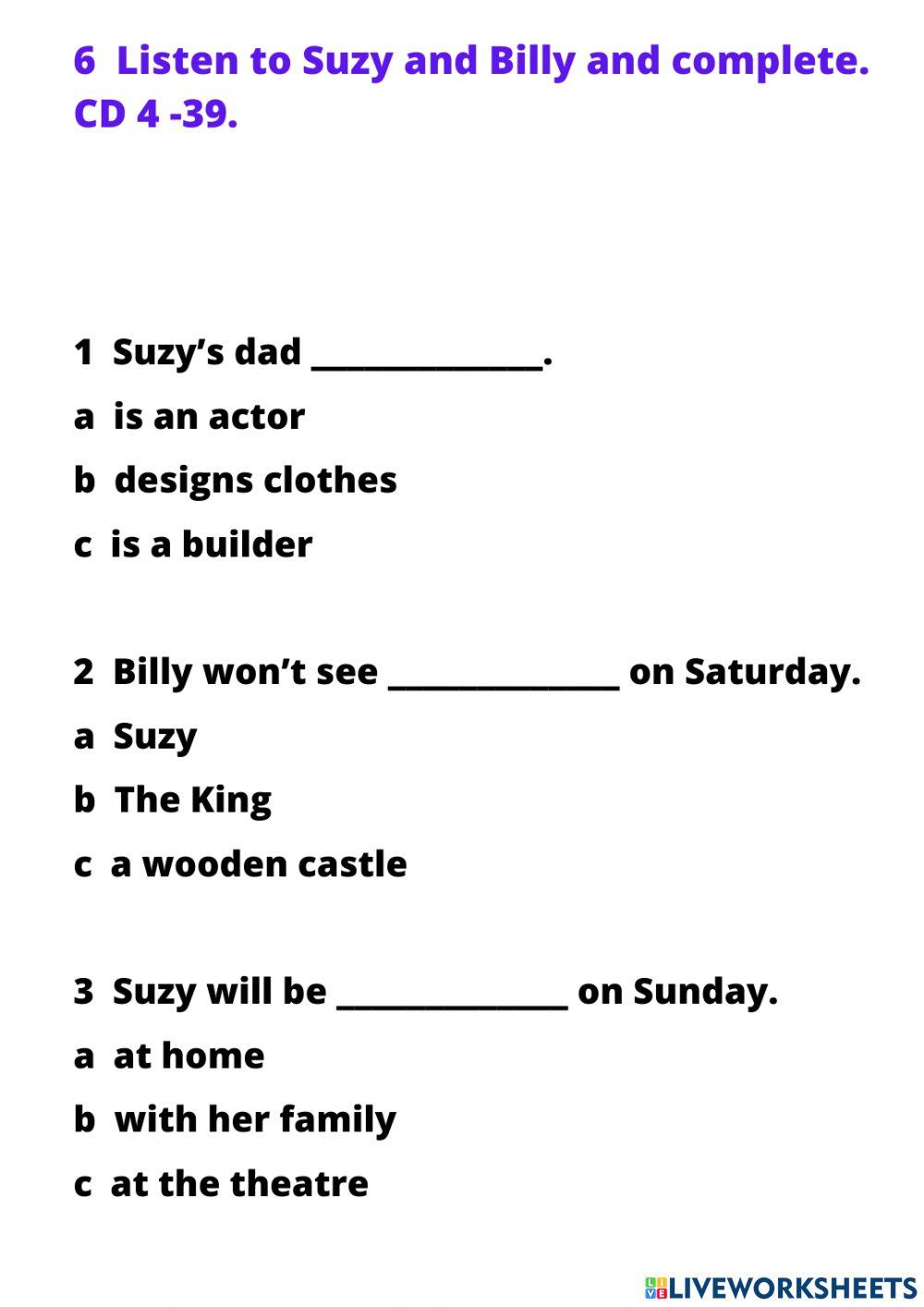 Exam 6º UNIT 6 (part 1)