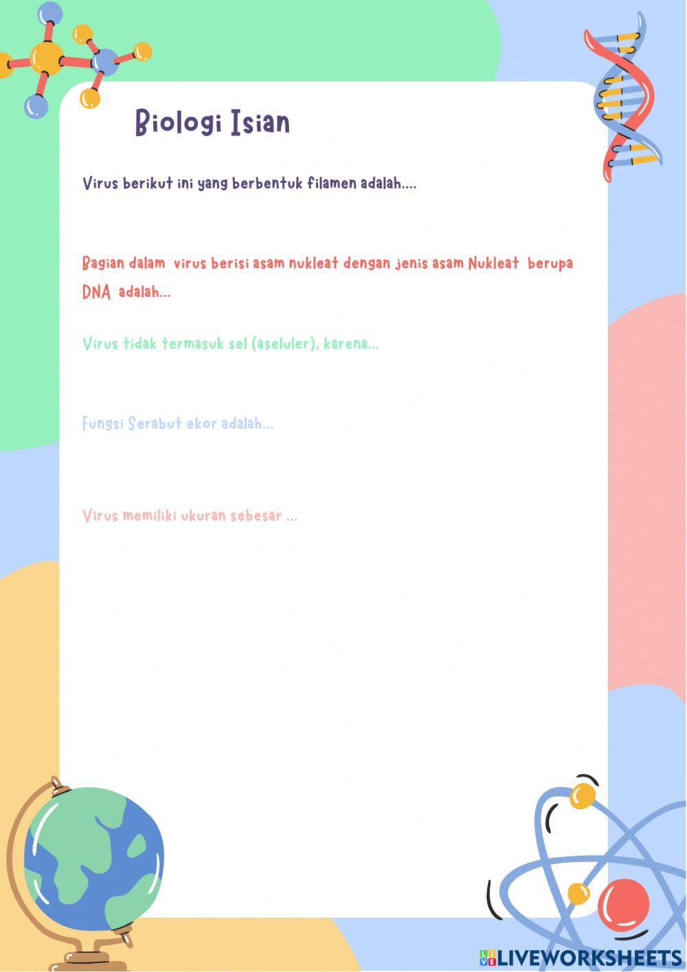 Struktur tubuh virus