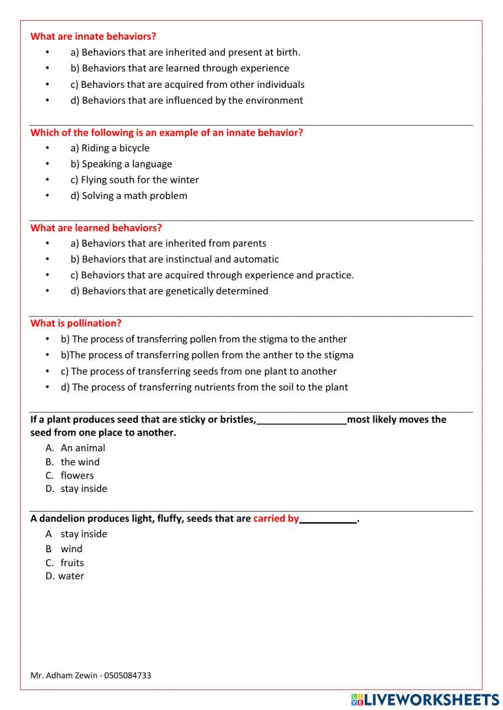Term 3 exam revision Term 3 exam revision