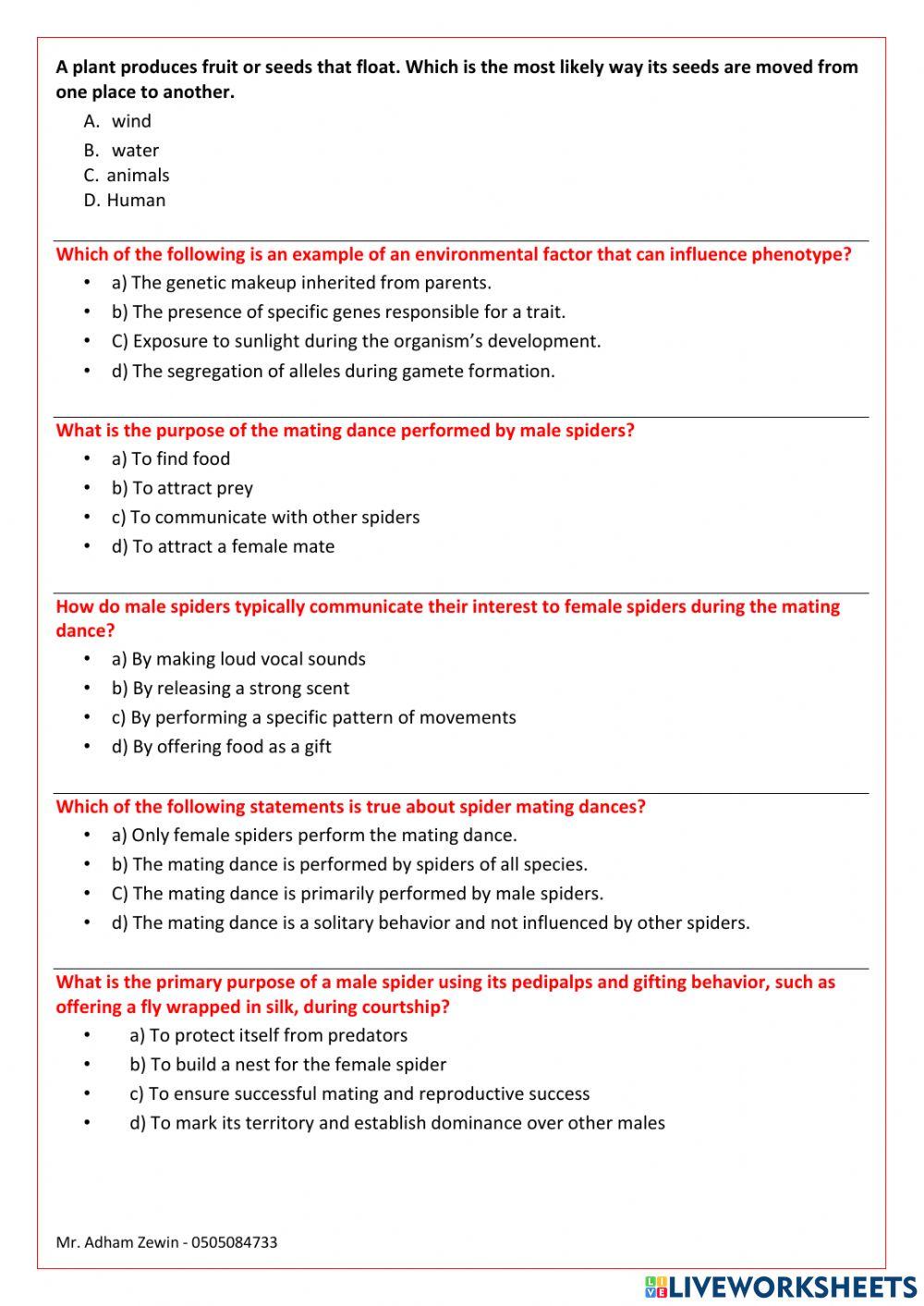 Term 3 exam revision Term 3 exam revision
