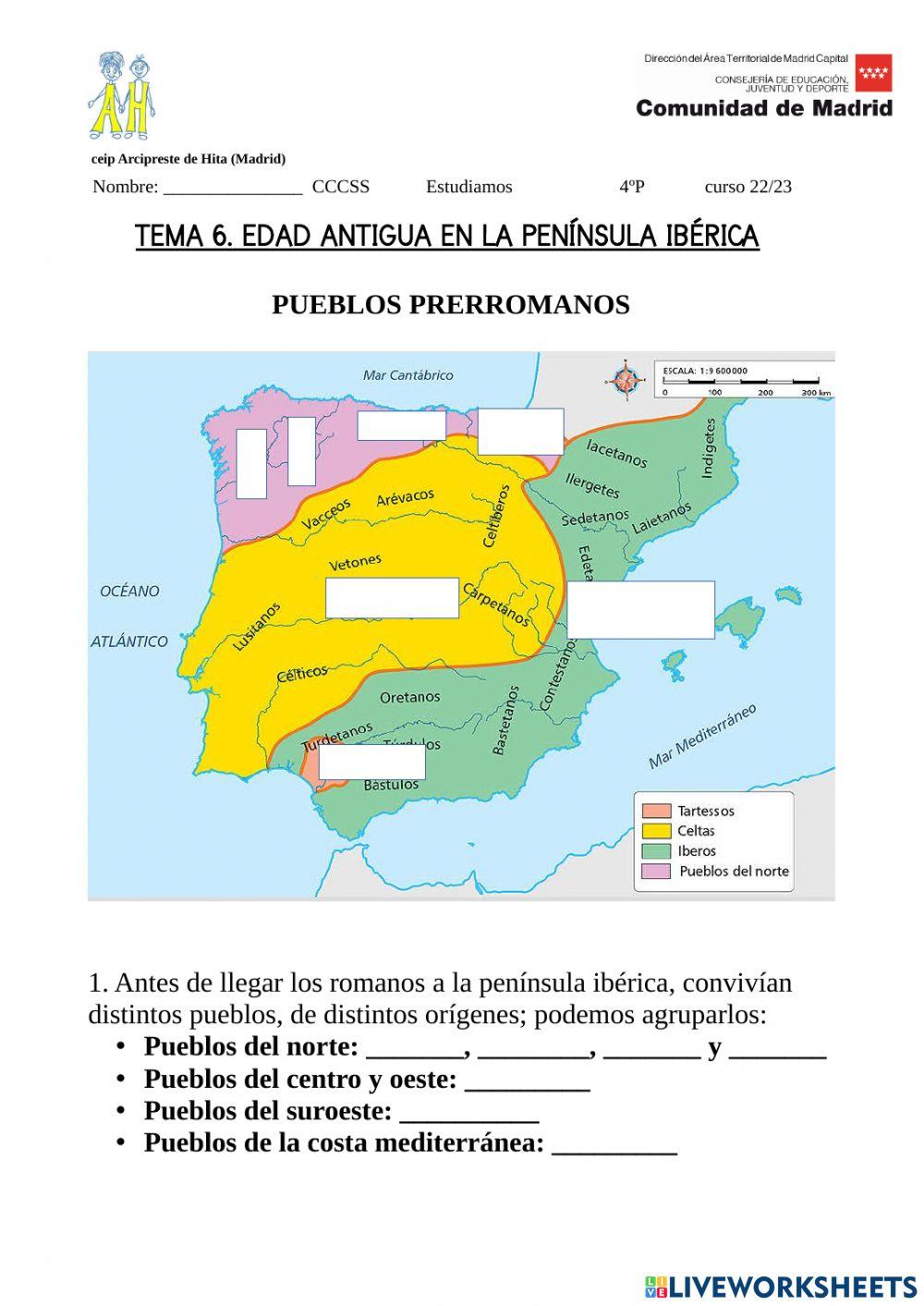 Edad antigua en península ibérica