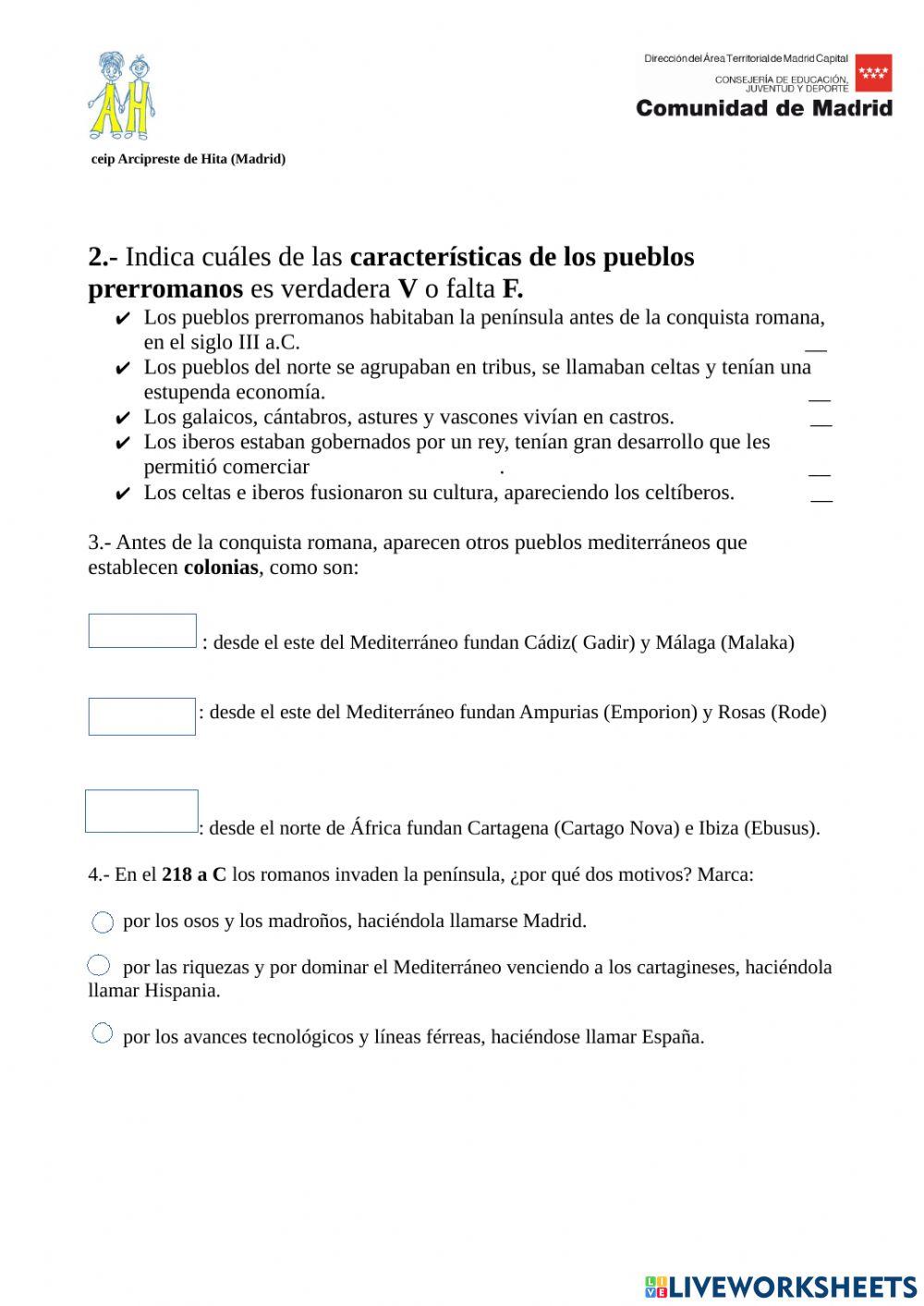 Edad antigua en península ibérica
