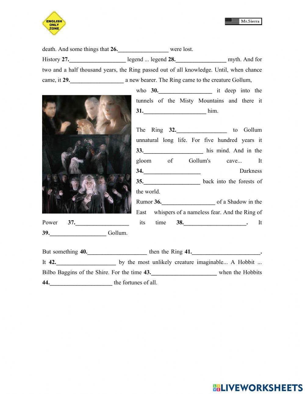 The lord of the rings - Intro (Listening challenge)