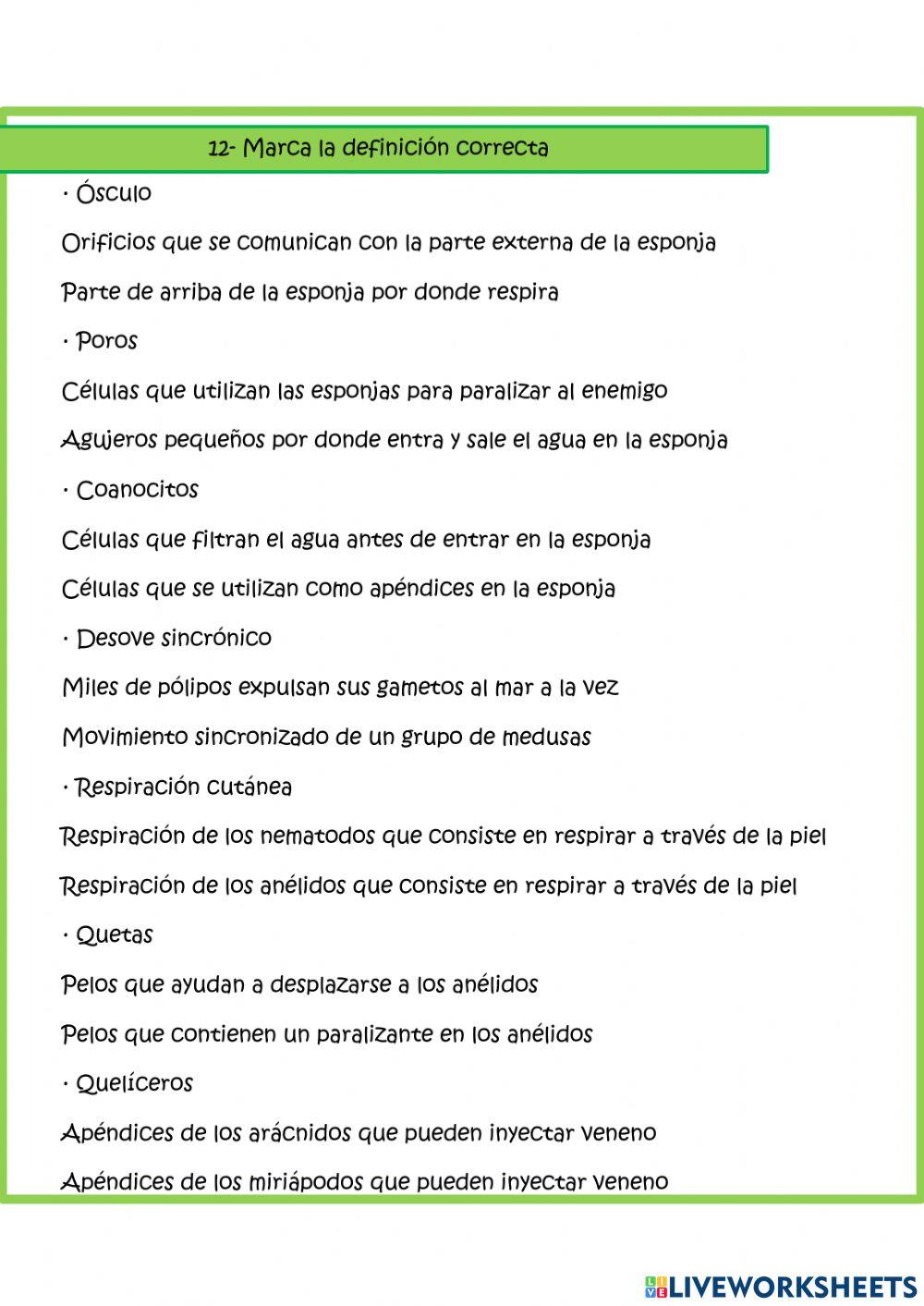 Invertebrados Invertebrados