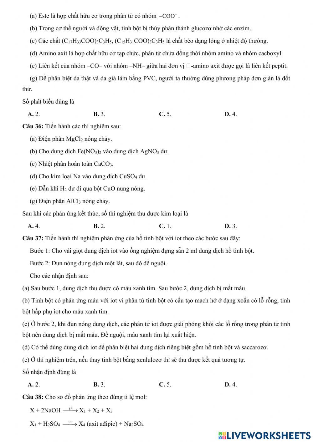 Tổng ôn lý thuyết hoá học-21