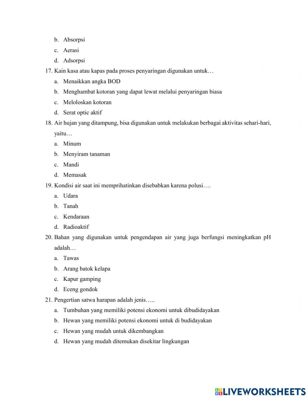 Soal PAT prakarya kelas 8