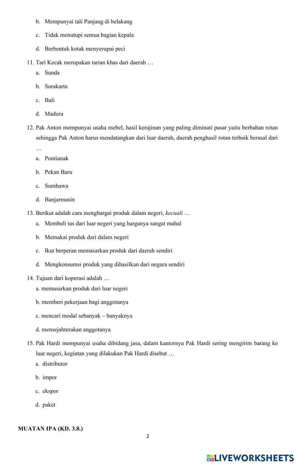 Tema 8 paket 2 kelas 5