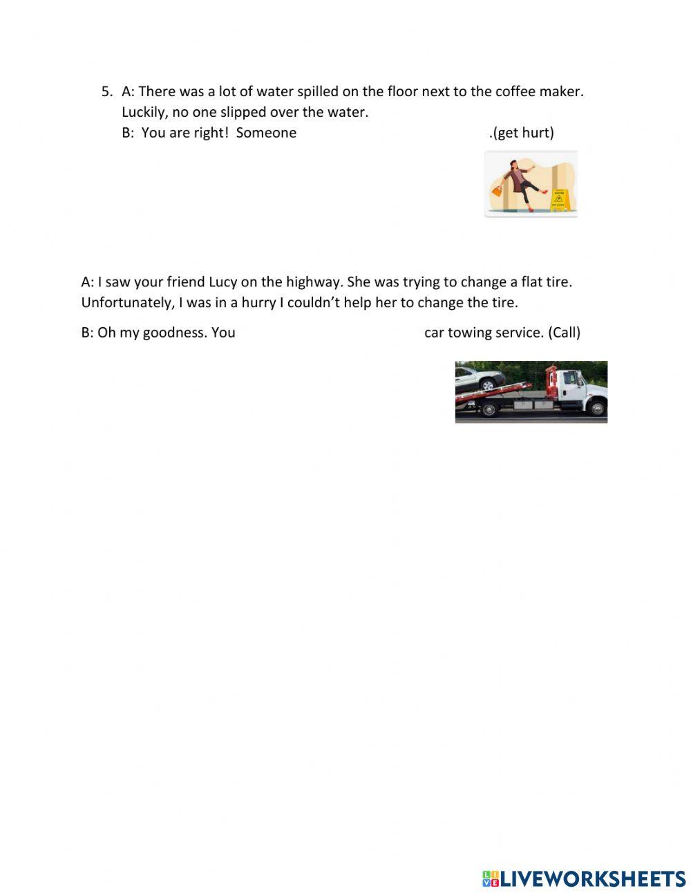 Could have + participle