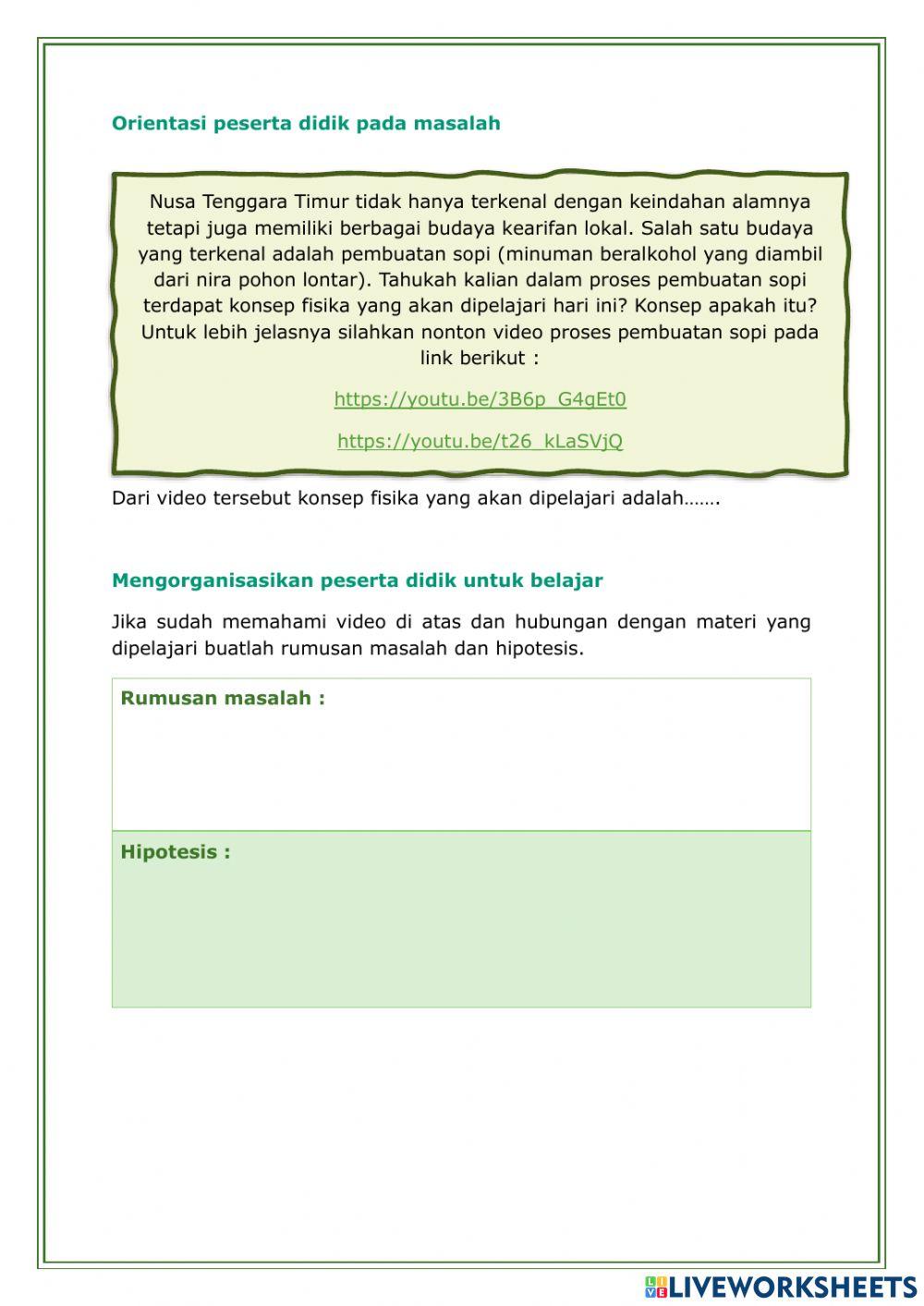 Lkpd Perpindahan kalor