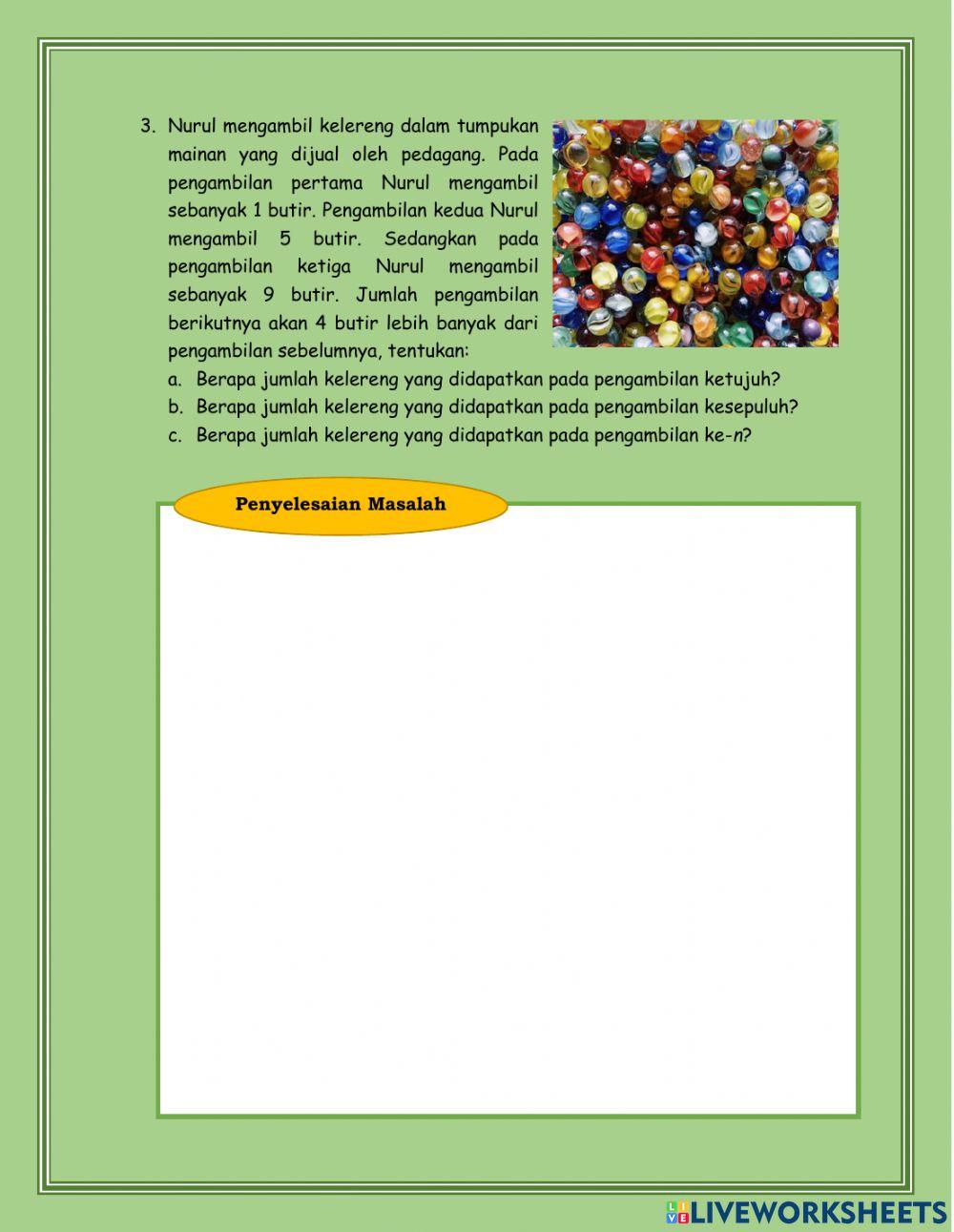 LKPD Barisan Aritmatika