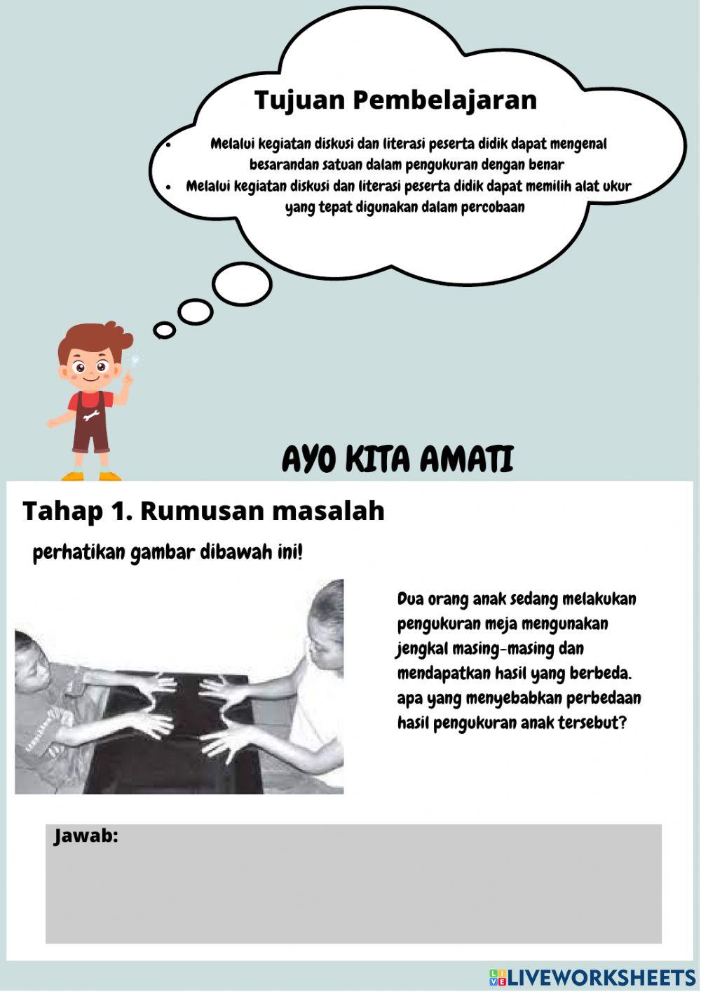 LKPD KUMER Pengukuran kelas VII